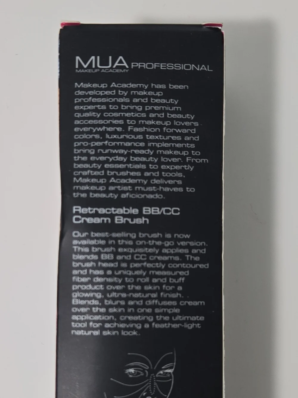 Retractable Cream Brush - Black